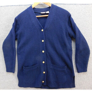 Specialty Collection Women's S Blue Cardigan Sweater